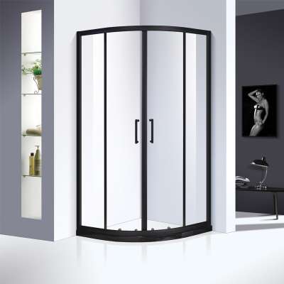 bathroom aluminum profile top cover toughened glass door complete simple enclosed prefab shower rooms with high quality