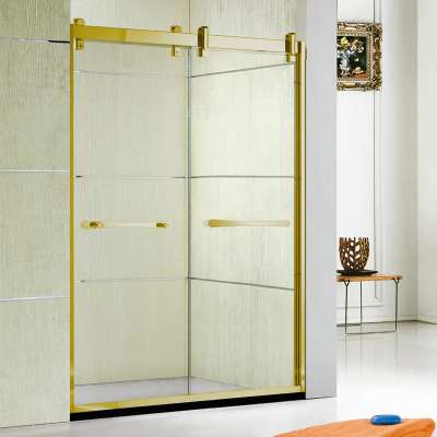 Best Selling two roller  Sliding Shower Enclosure 8mm temper glass shower room  in UK