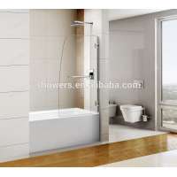 Hot selling bath panel shower screens clear glass tub door