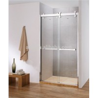 cheap bathroom unit 8mm Tempered Glass shower screens retractable