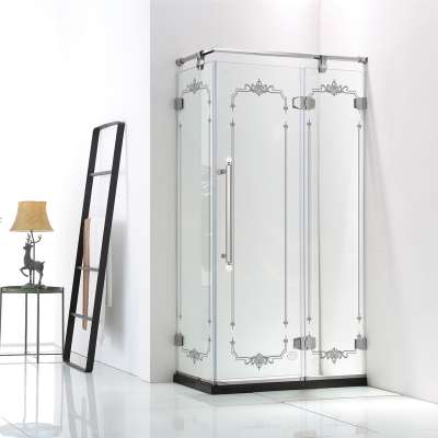 90*90cm Simple Design Square Corner Bath shower rooms Prefabricated Bathroom Pods Small Shower Enclosure