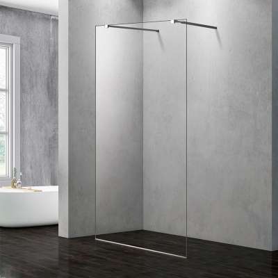 bathroom simple industrial glass panel enclosure indoor walk in shower bathtub water proof integrated shower stall