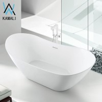 Kamali SP1870 cupc freestanding bowl shaped ellipse glass resin stone portable walk bathtub ssww outdoor spa bath whirlpool