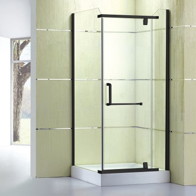 square shape single open pivot box doccia glass door integral shower door